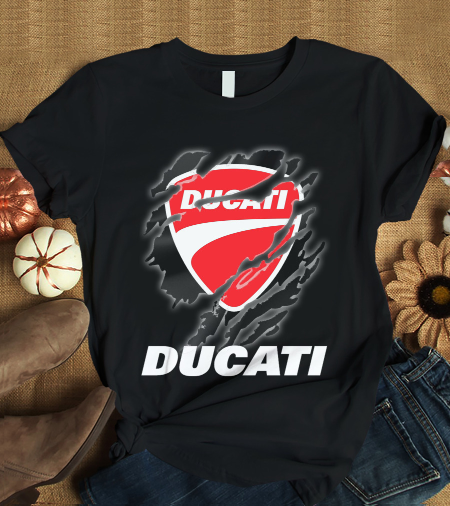 Ducati Logo Red Shield Moto Enthusiast T-Shirt
