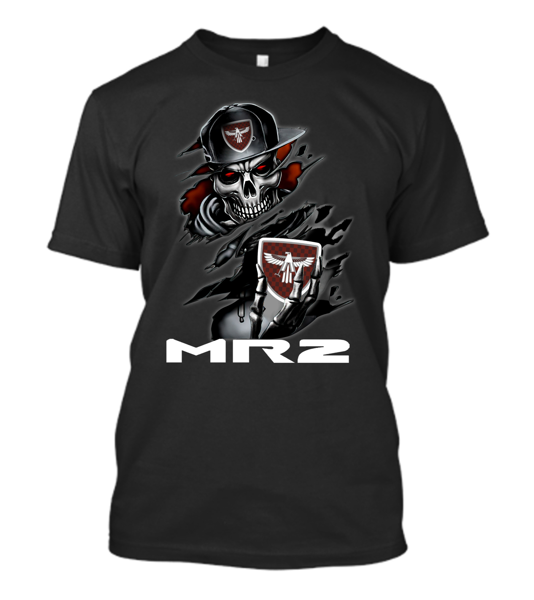 Mr2 Grim Reaper Skull With Shield T-Shirt