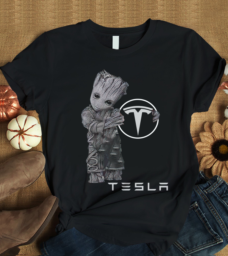 Groot Holding Tesla T-Shirt
