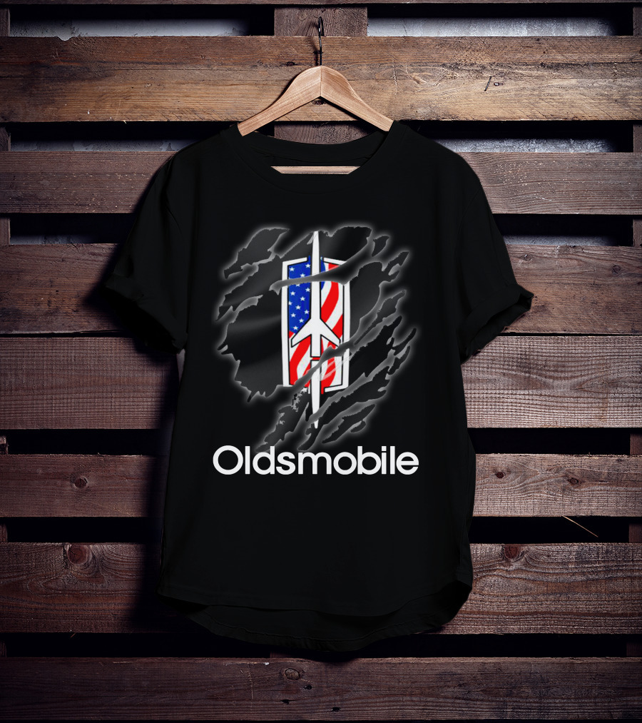 Oldsmobile American Flag Claw Mark T-Shirt