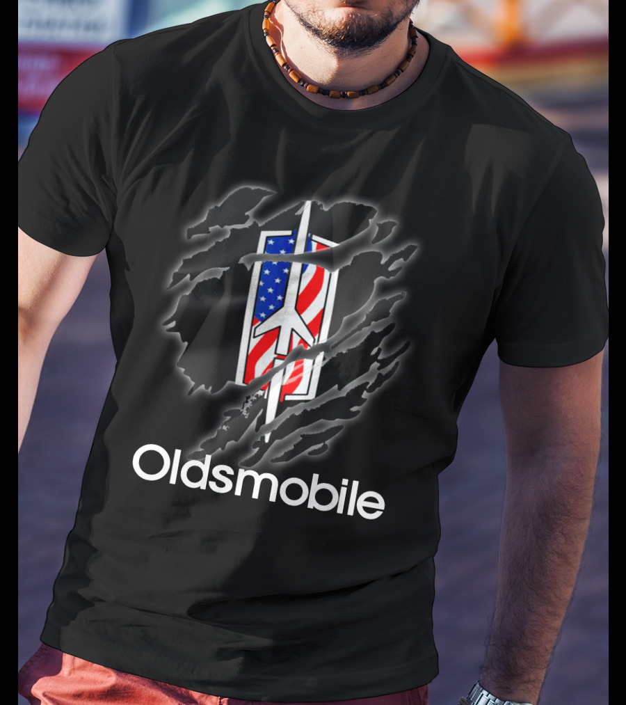 Oldsmobile American Flag Claw Mark T-Shirt