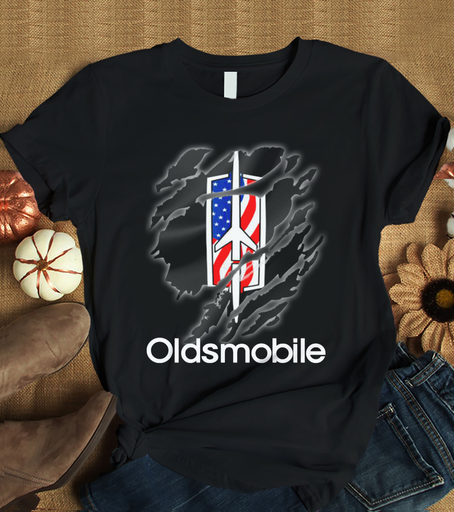 Oldsmobile American Flag Claw Mark T-Shirt