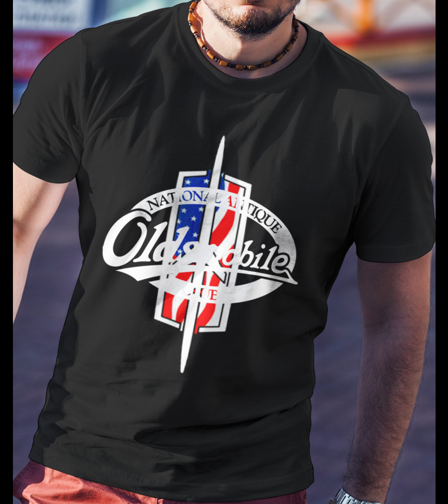 Oldsmobile National Antique Club American Flag T-Shirt