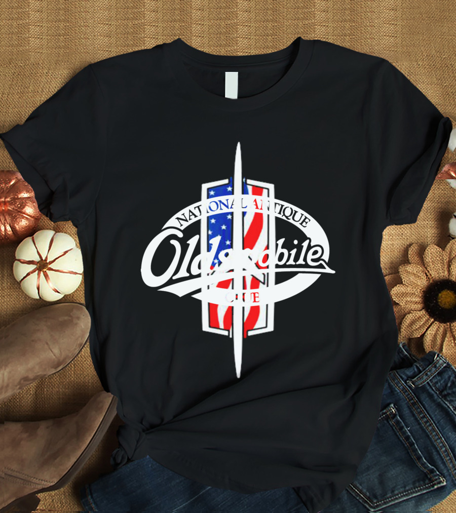 Oldsmobile National Antique Club American Flag T-Shirt