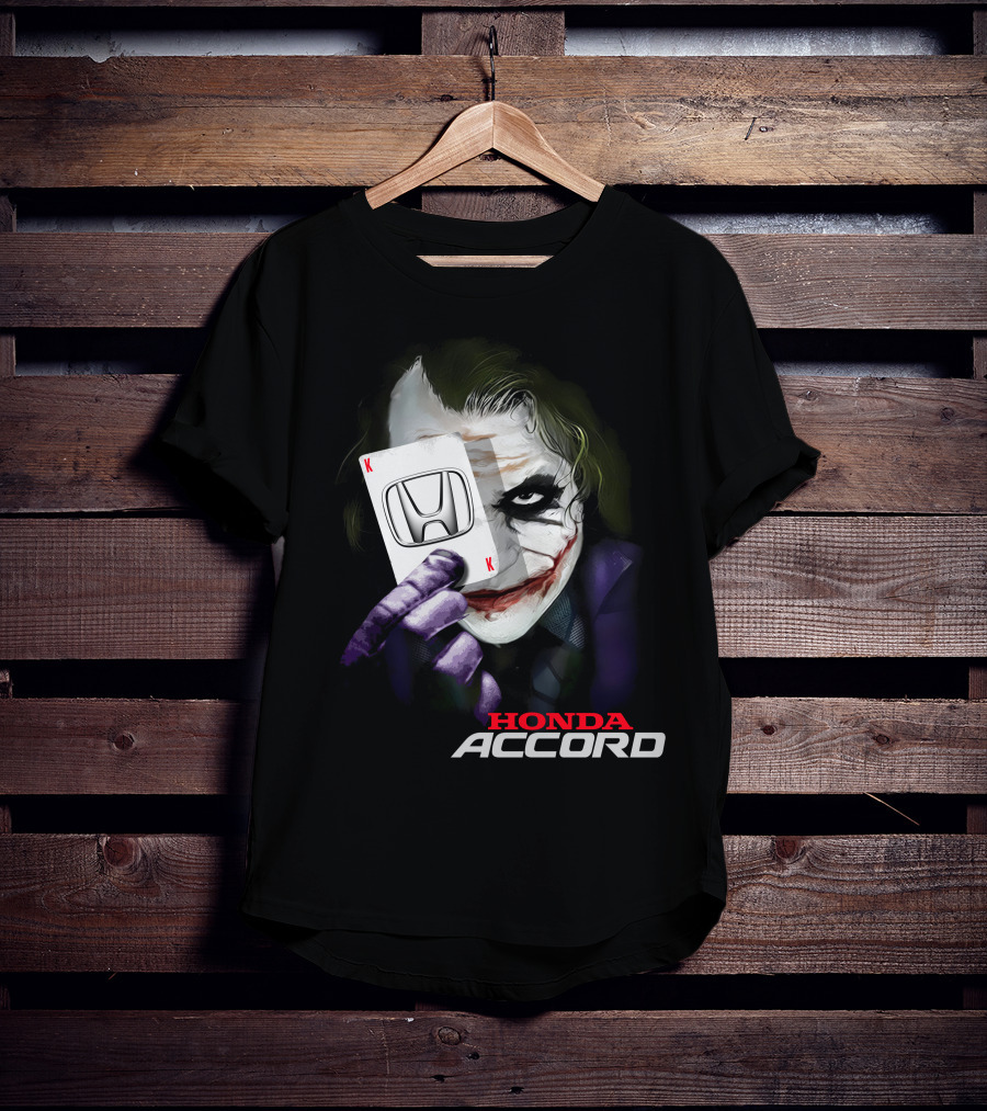 Honda Accord Joker Playing Card T-Shirt
