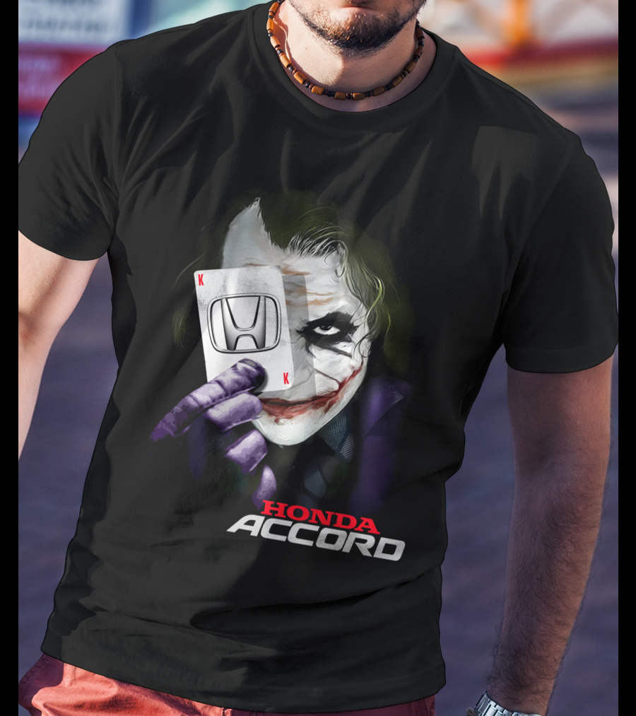Honda Accord Joker Playing Card T-Shirt