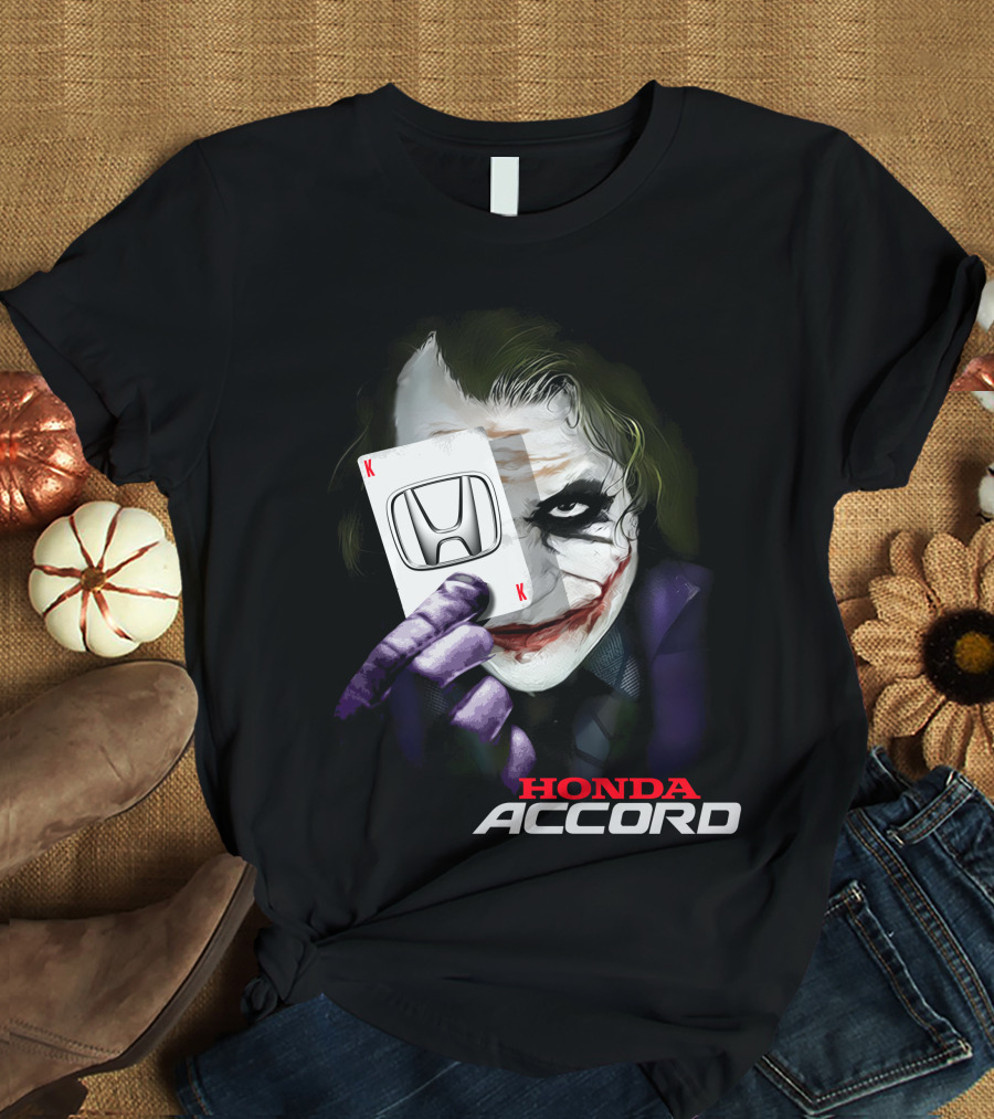 Honda Accord Joker Playing Card T-Shirt