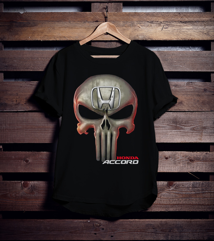 Honda Accord Punisher Skull T-Shirt