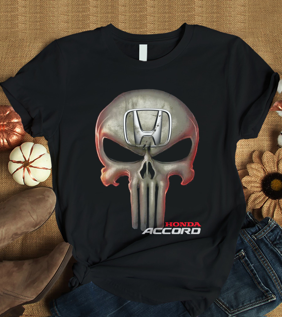 Honda Accord Punisher Skull T-Shirt