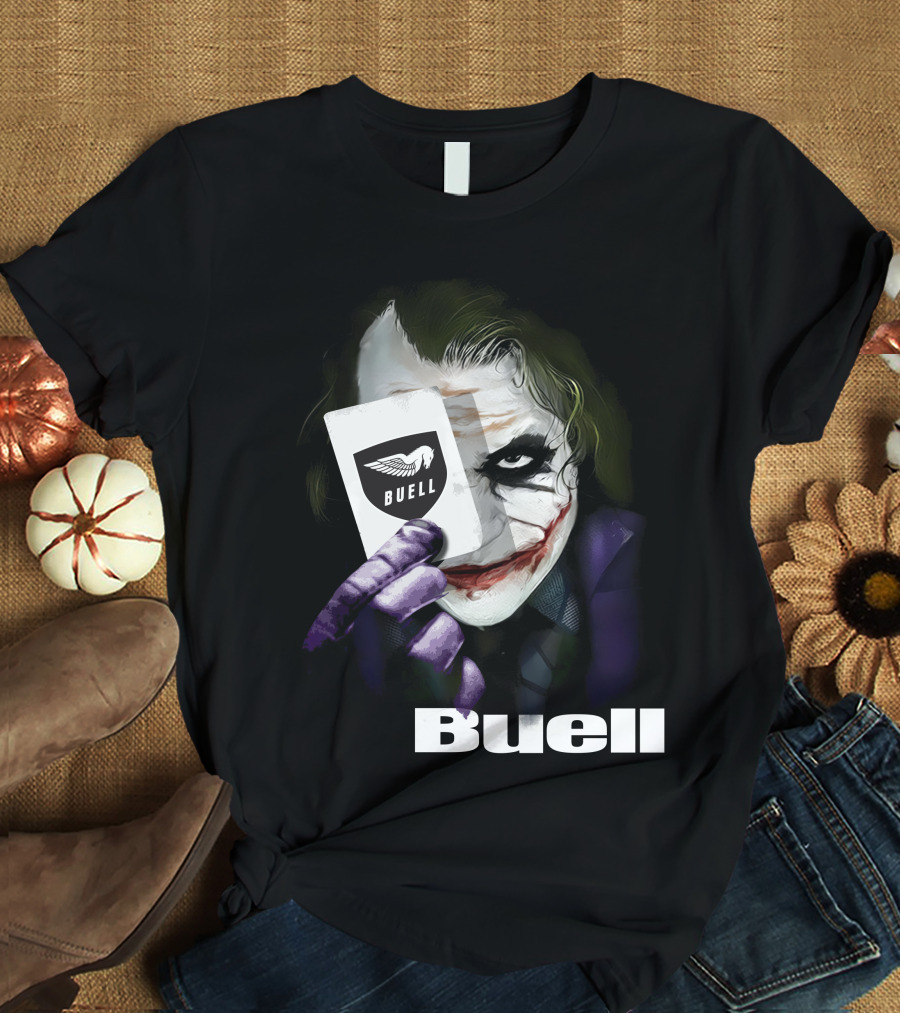 Buell Joker Card With Iconic Character T-Shirt