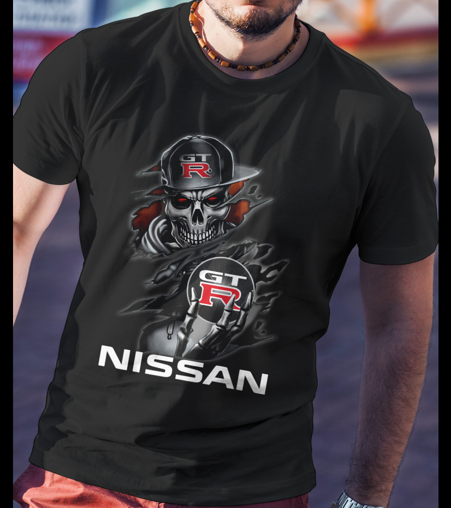 Nissan Gt-R Skull Graphic T-Shirt