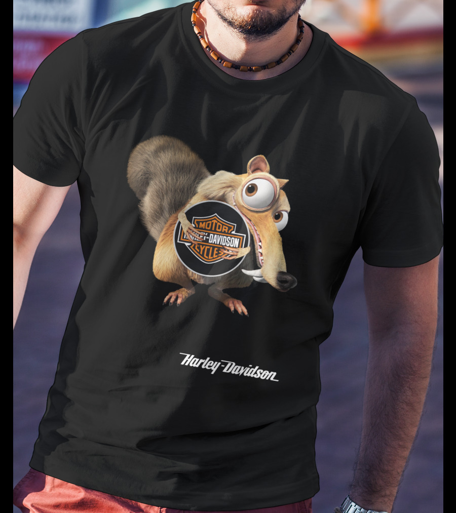 Scrat Harley Davidson Motorcycles T-Shirt