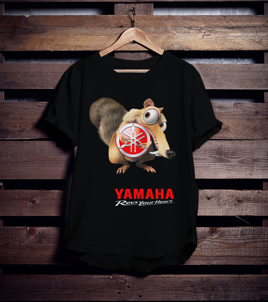 Yamaha Revs Your Heart Ice Age Scrat T-Shirt