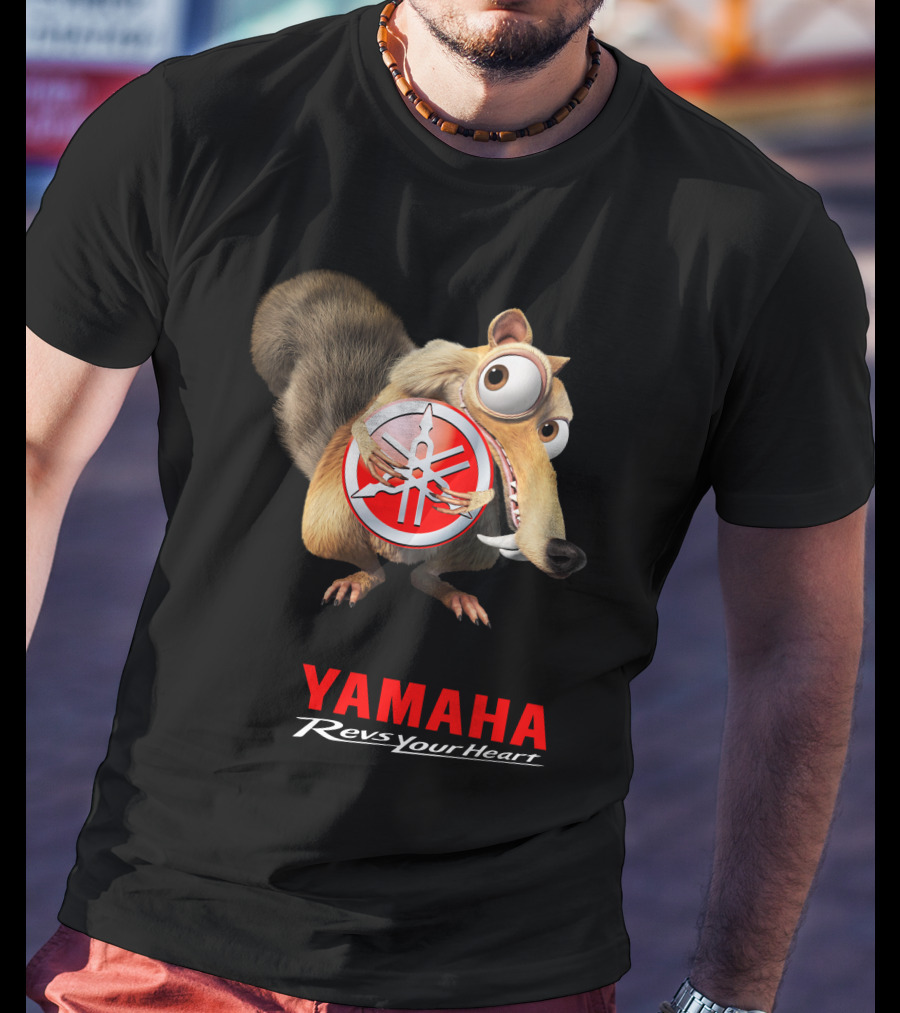 Yamaha Revs Your Heart Ice Age Scrat T-Shirt