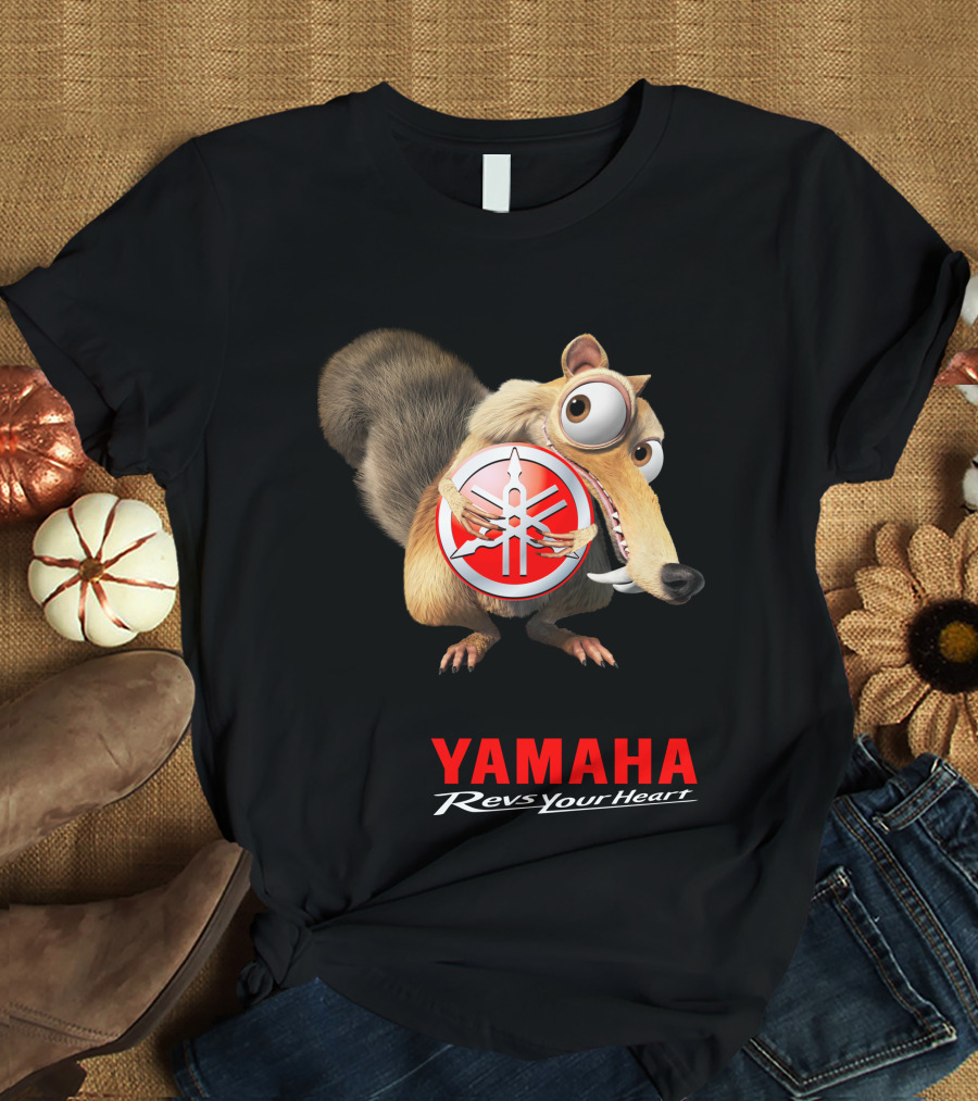Yamaha Revs Your Heart Ice Age Scrat T-Shirt