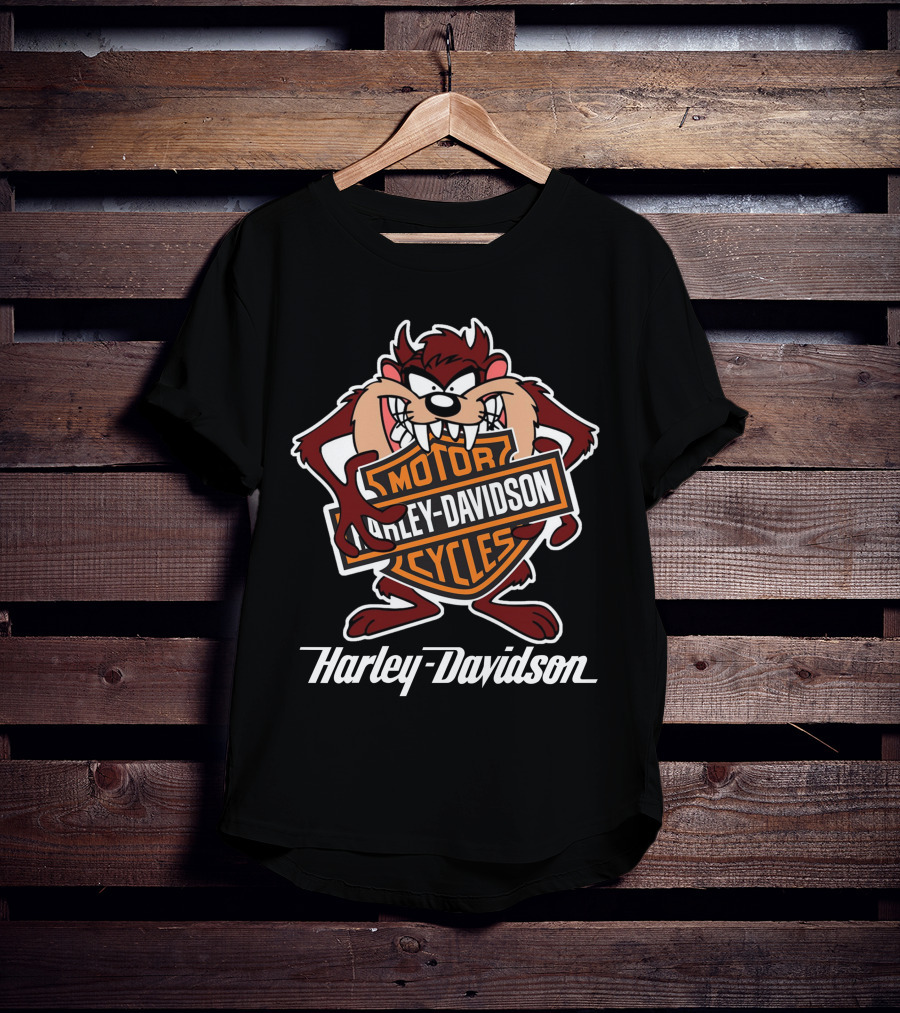 Harley Davidson Motorcycles Taz Looney Tunes T-Shirt