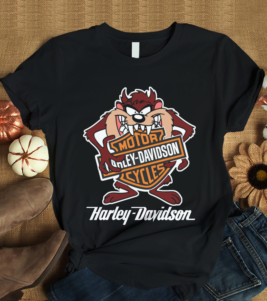 Harley Davidson Motorcycles Taz Looney Tunes T-Shirt