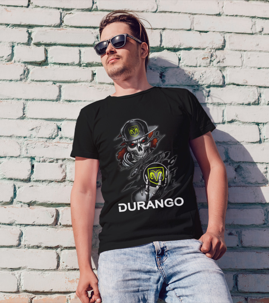 Ram Durango Skull In Cap T-Shirt