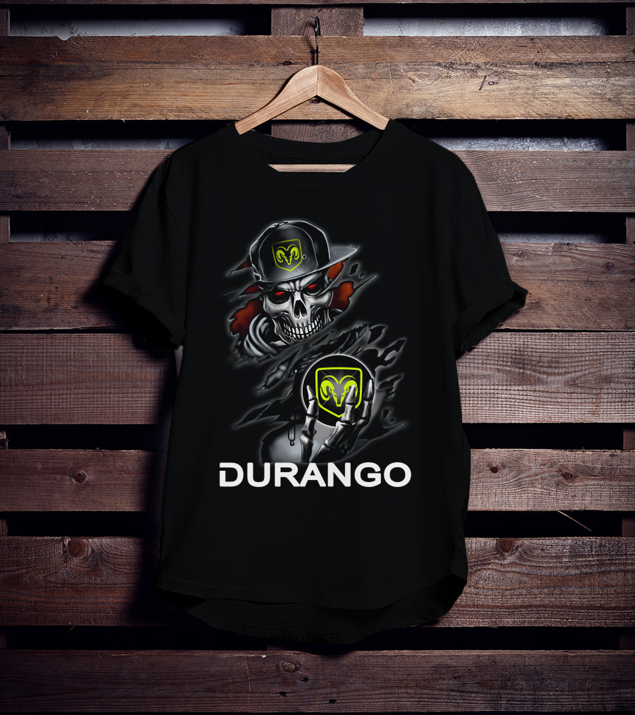Ram Durango Skull In Cap T-Shirt