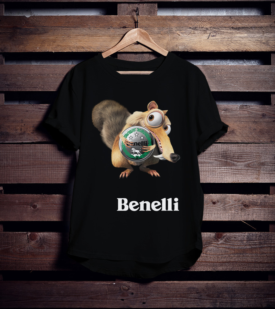 Benelli Ice Age Squirrel Hugging T-Shirt