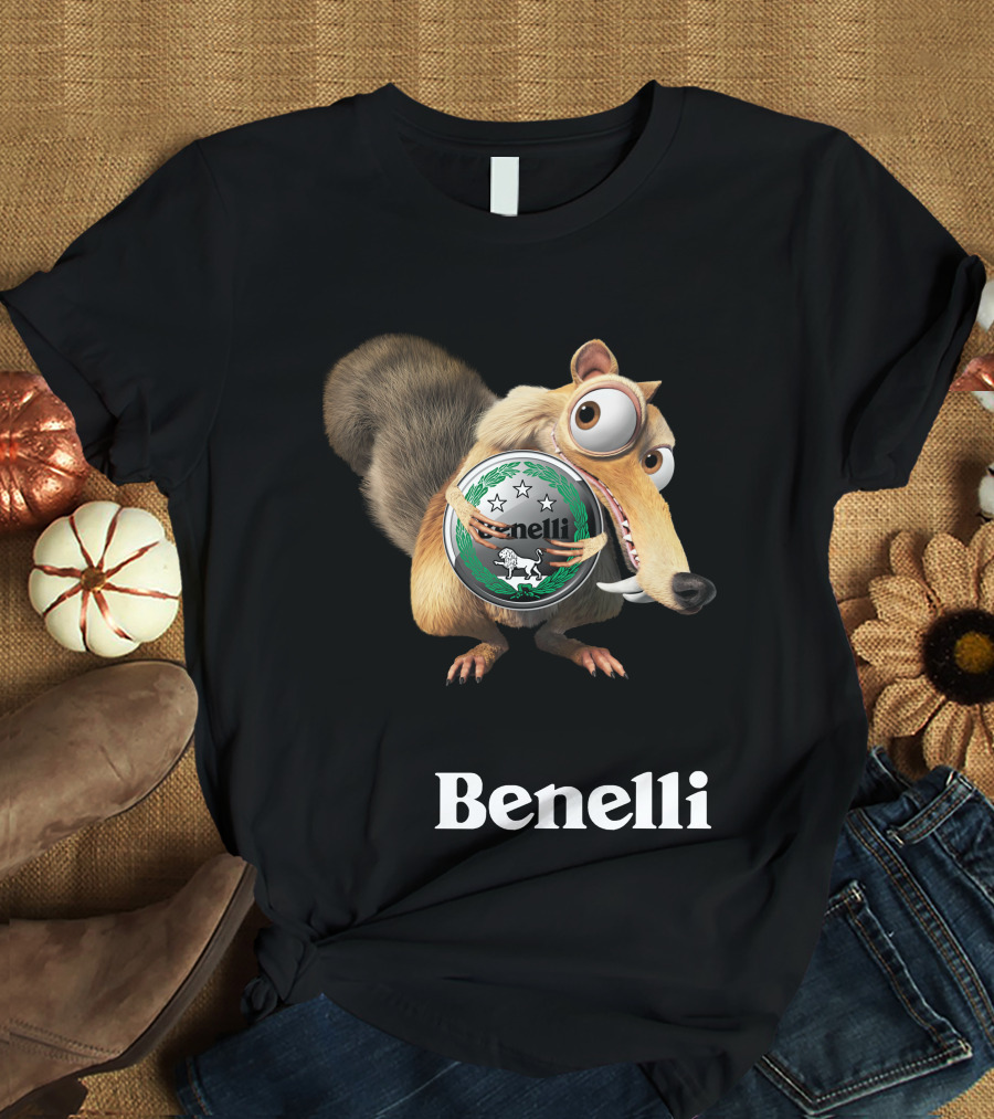 Benelli Ice Age Squirrel Hugging T-Shirt