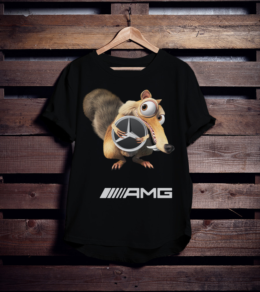 Amg Mercedes-Benz Ice Age Scrat Holding Logo T-Shirt