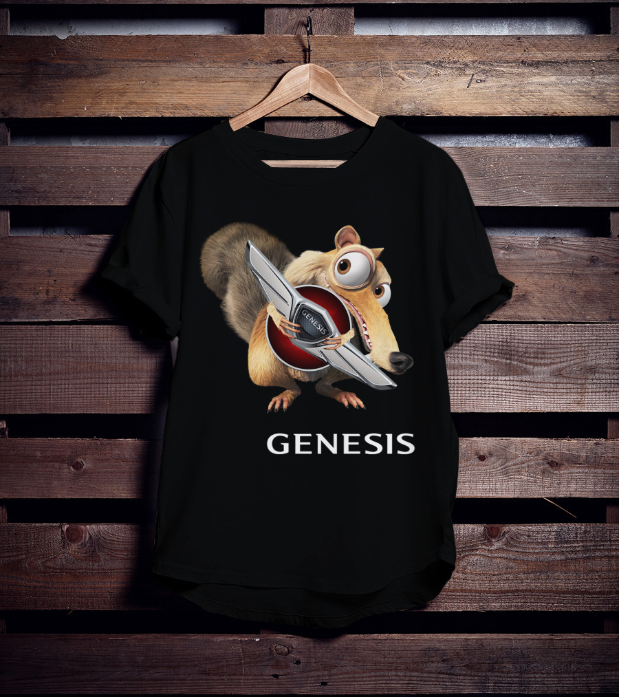 Ice Age Scrat Holding Genesis Car T-Shirt