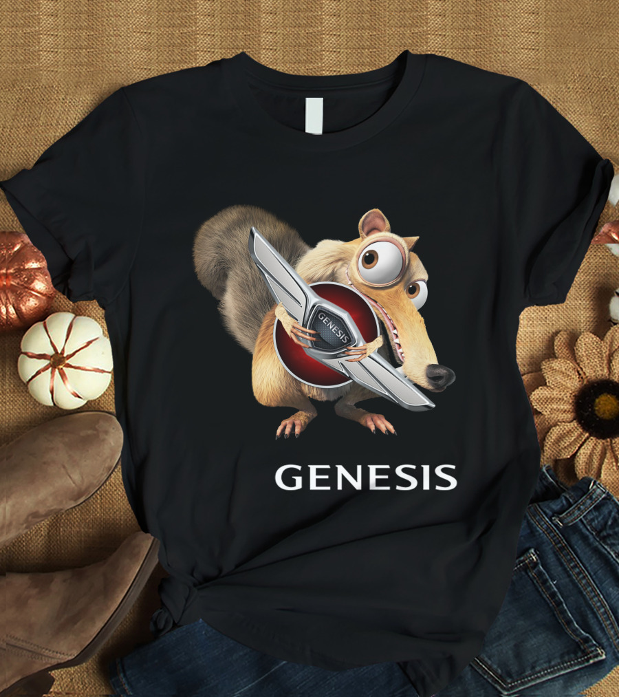 Ice Age Scrat Holding Genesis Car T-Shirt