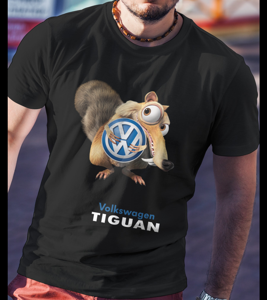 Volkswagen Tiguan Scrat Holding Vw Symbol T-Shirt