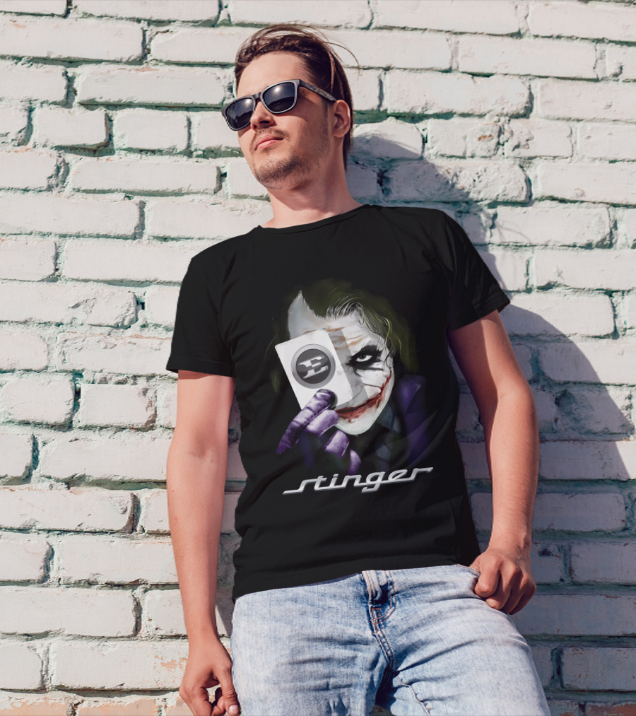 Stinger Joker Playing Card Face T-Shirt