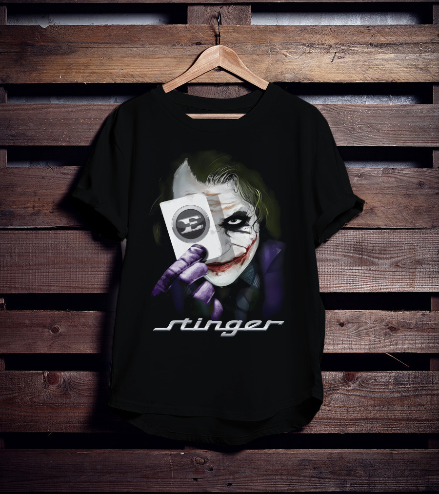 Stinger Joker Playing Card Face T-Shirt