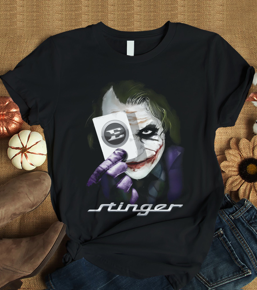 Stinger Joker Playing Card Face T-Shirt