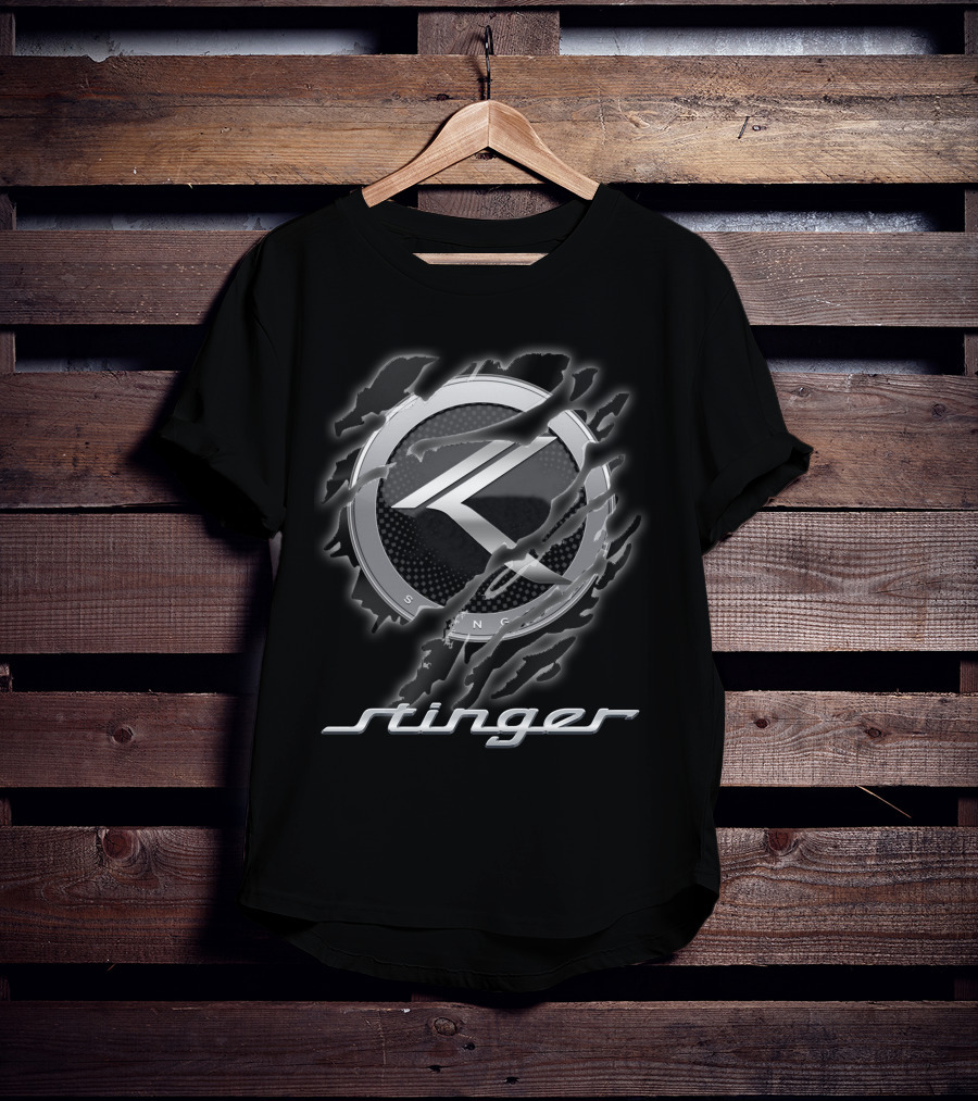 Stinger 08 Kia Logo Emblem Claw Mark Style T-Shirt
