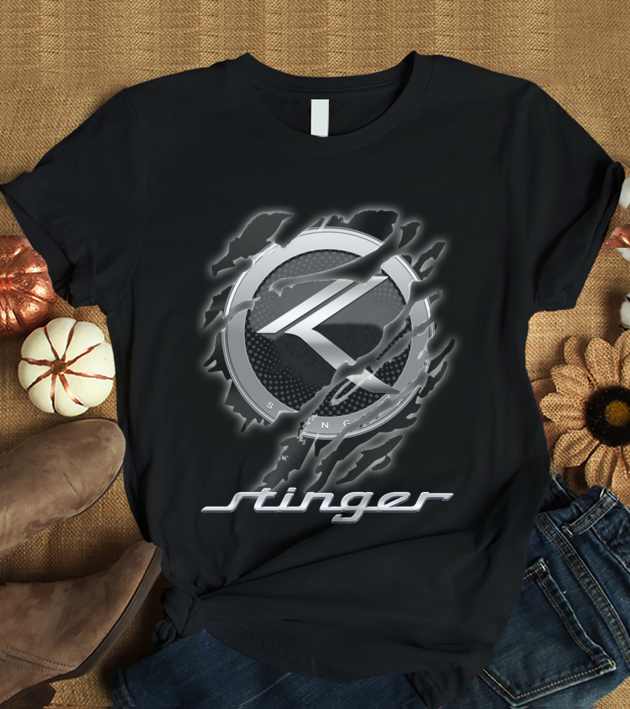 Stinger 08 Kia Logo Emblem Claw Mark Style T-Shirt