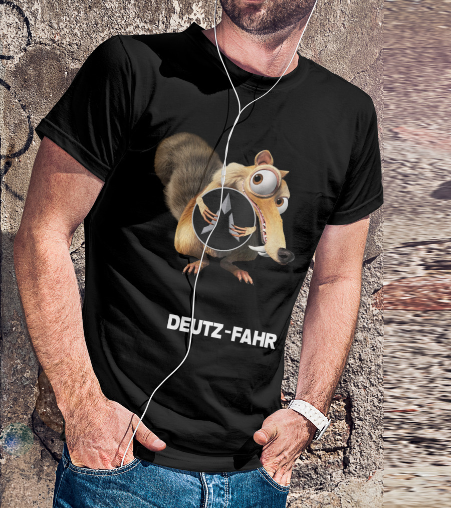 Deutz-Fahr Funny Character Holding T-Shirt