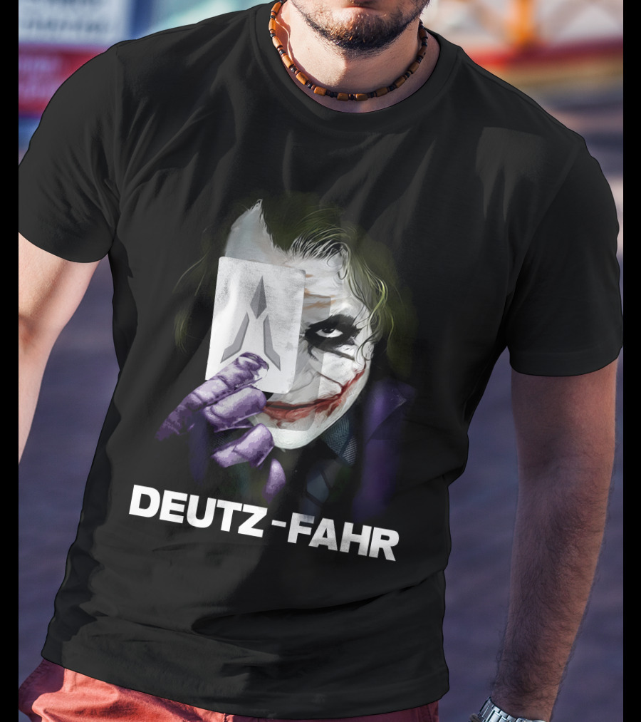 Deutz-Fahr Joker Card Dark Knight Style T-Shirt
