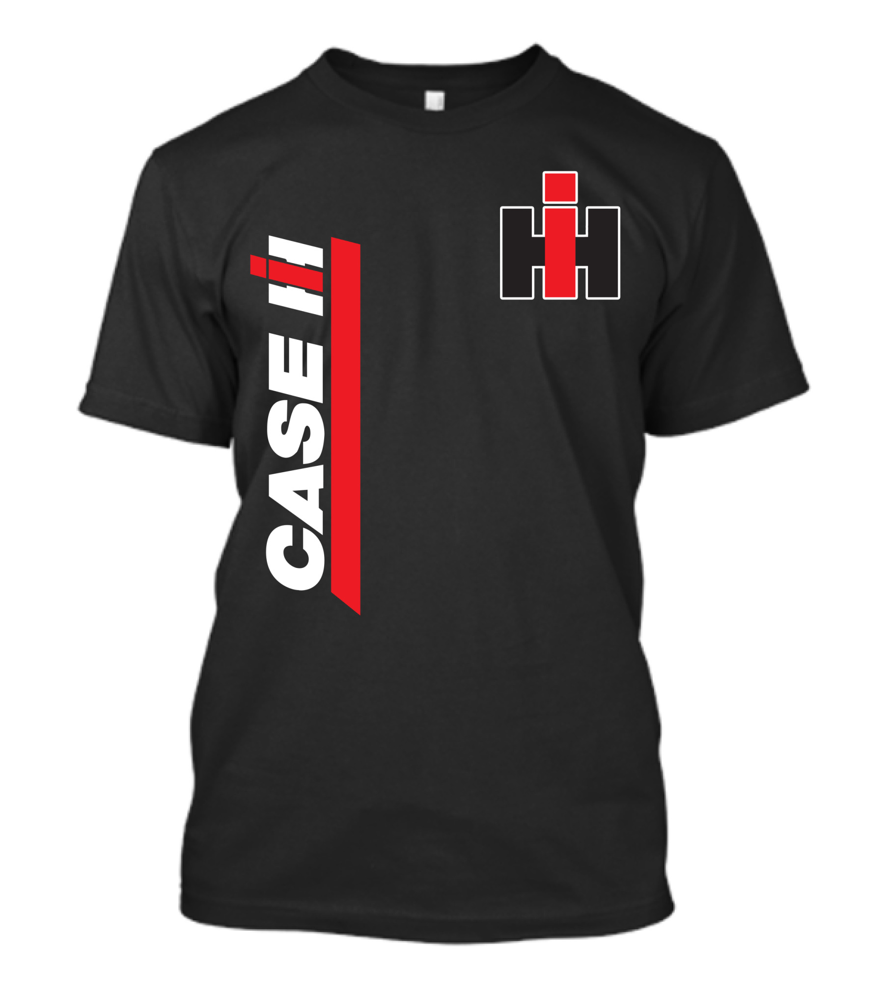 Case Ih Tractor Logo Black And Red T-Shirt