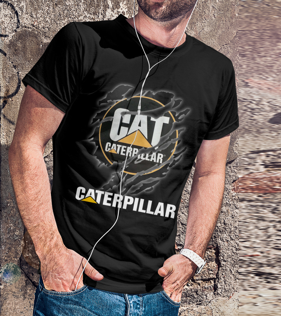 Caterpillar Cat Logo With Claw Marks T-Shirt