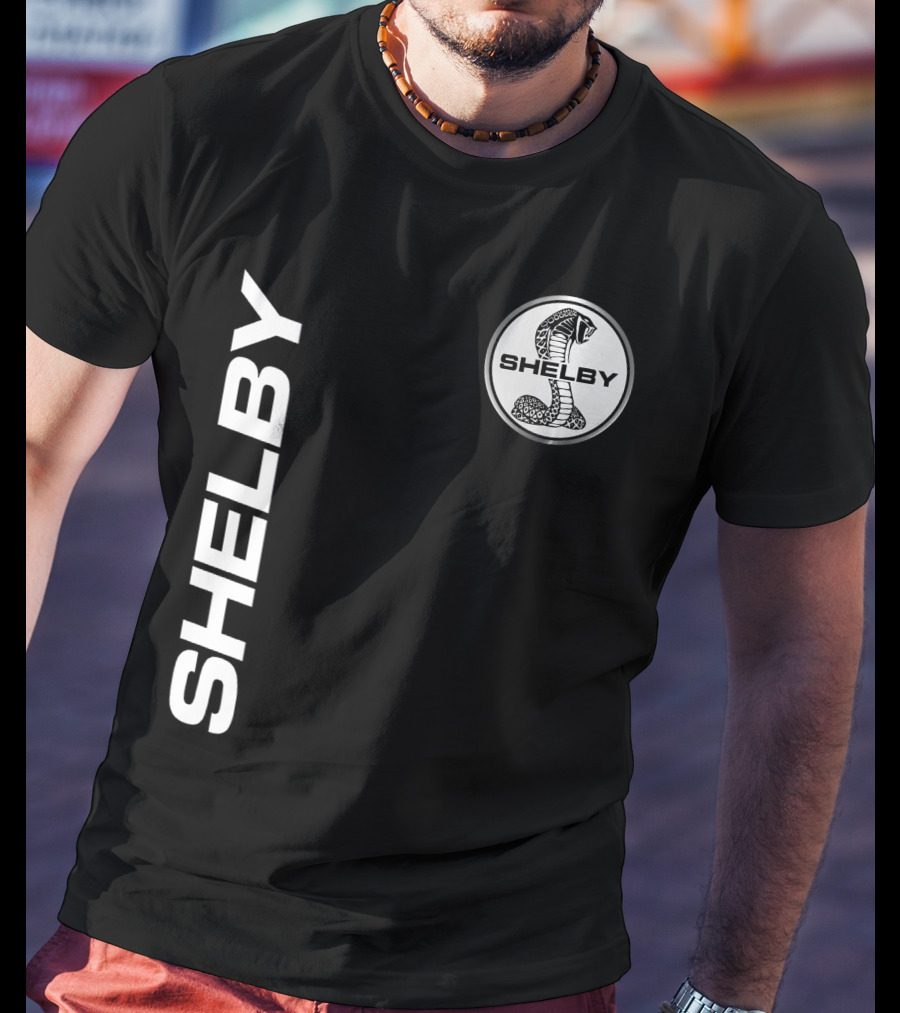 Shelby Cobra Logo Vertical T-Shirt