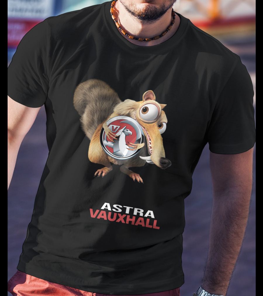 Astra Vauxhall Ice Age Scrat Character With V T-Shirt