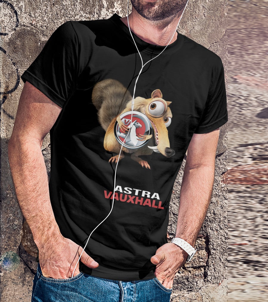 Astra Vauxhall Ice Age Scrat Character With V T-Shirt