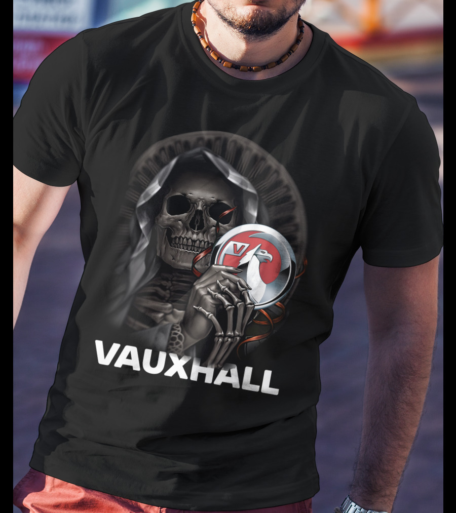 Vauxhall Grim Reaper Holding Badge T-Shirt