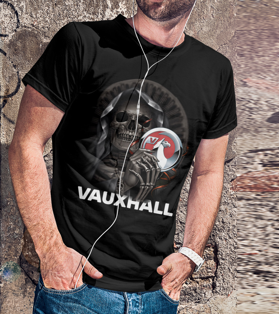Vauxhall Grim Reaper Holding Badge T-Shirt