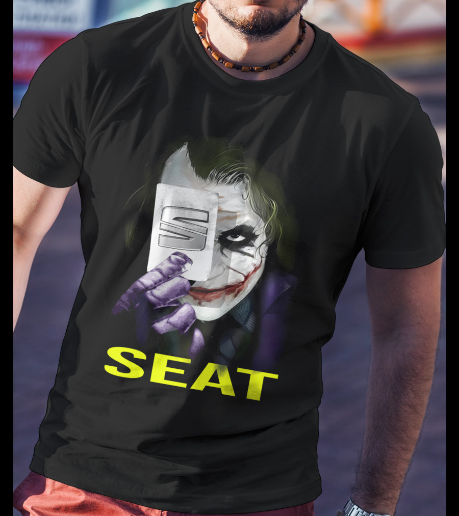Seat Joker Card Mask Grin T-Shirt
