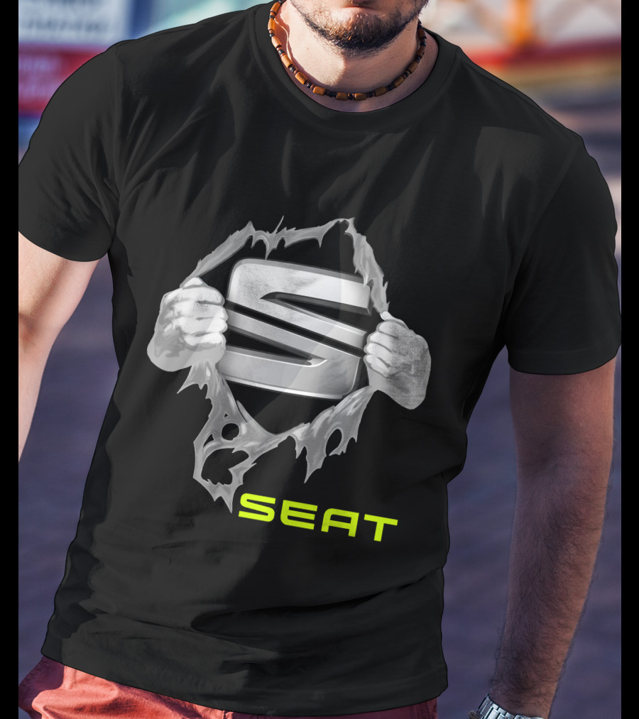 Seat 07 Ripped Logo Hands T-Shirt