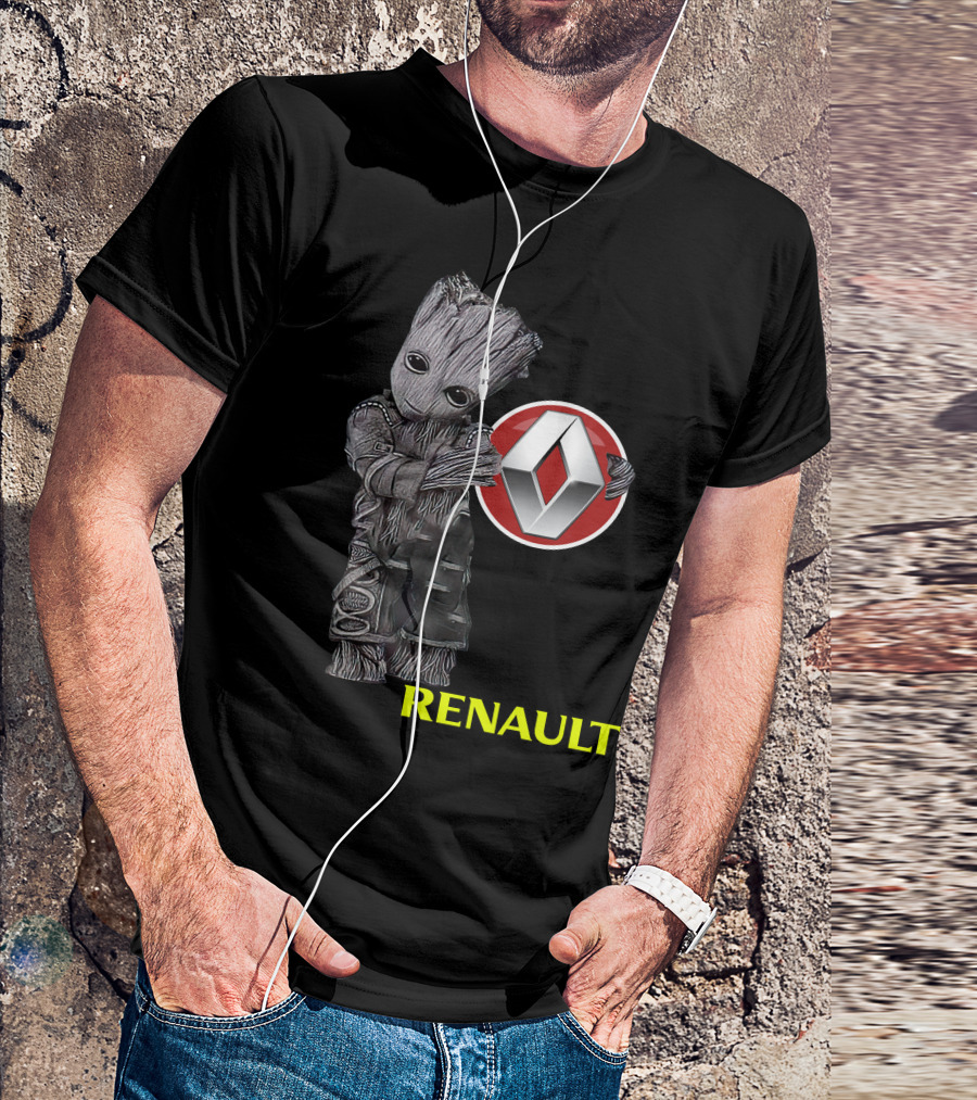 Renault Groot Iconic Tree Character With Car T-Shirt