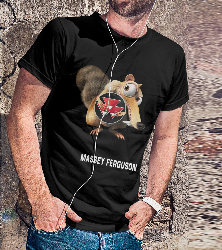 Massey Ferguson Ice Age Scrat Holding T-Shirt