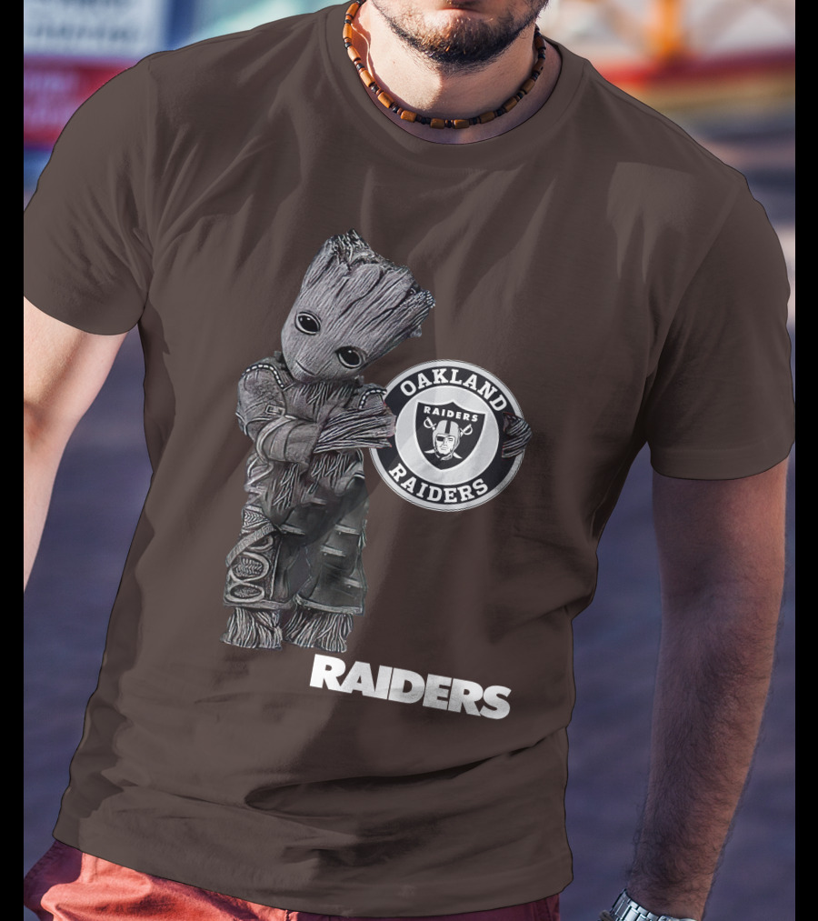 Oakland Raiders Groot Holding T-Shirt