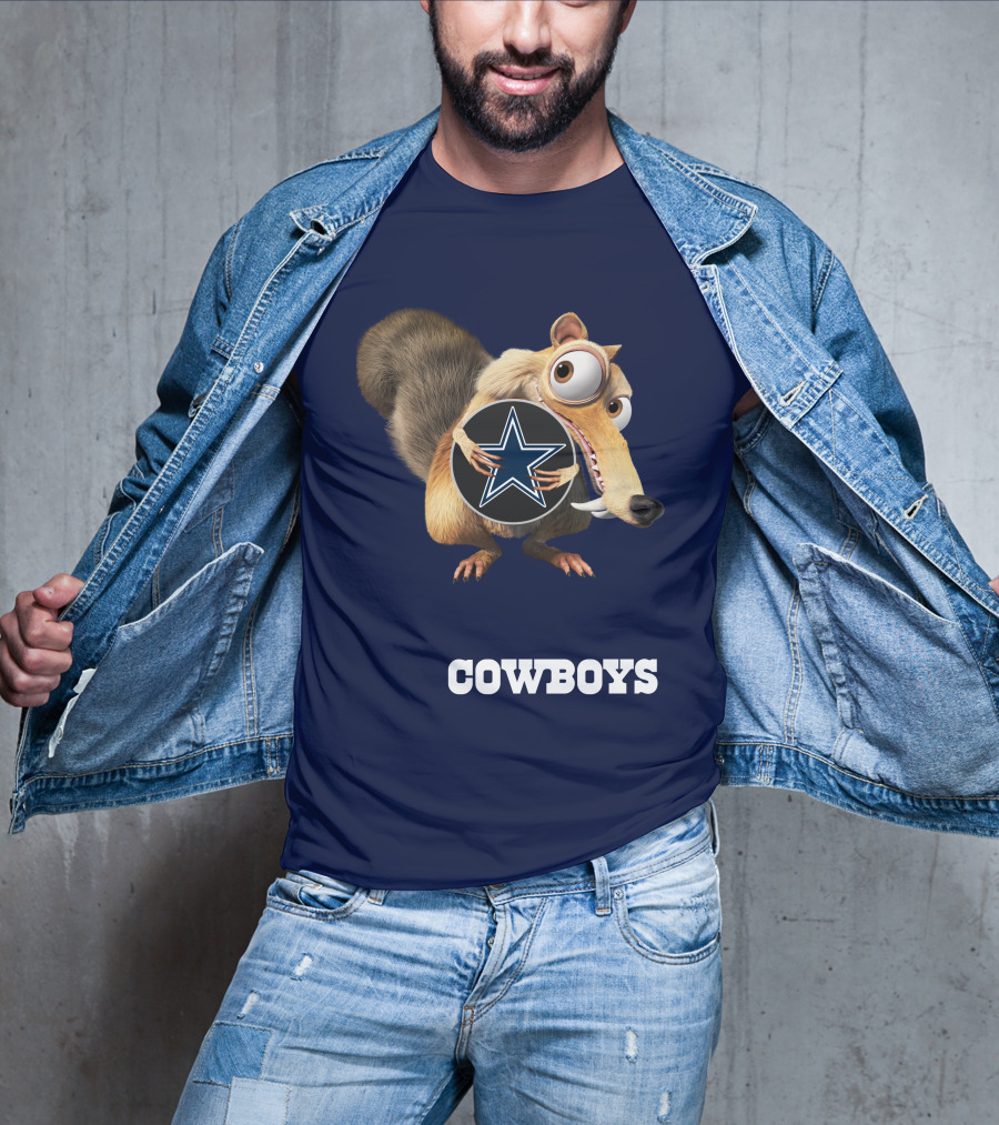 Cowboys Scrat Holding Star T-Shirt