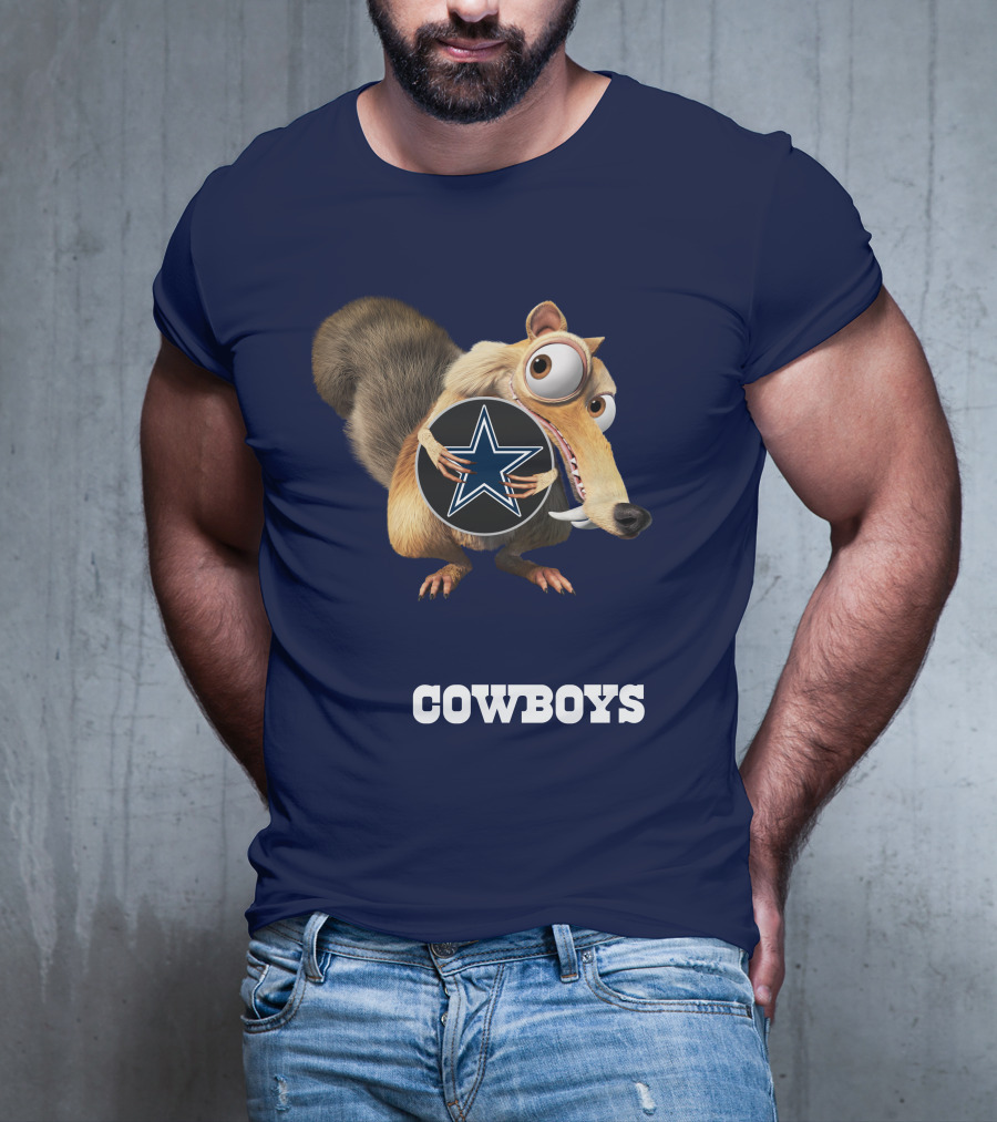 Cowboys Scrat Holding Star T-Shirt